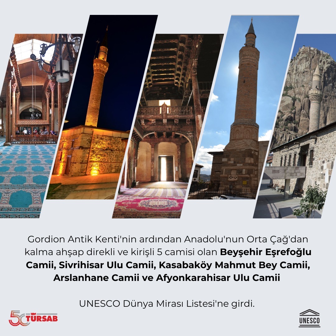5 Medieval Mosques Of Anatolia With Wooden Pillars and Rails Included ...